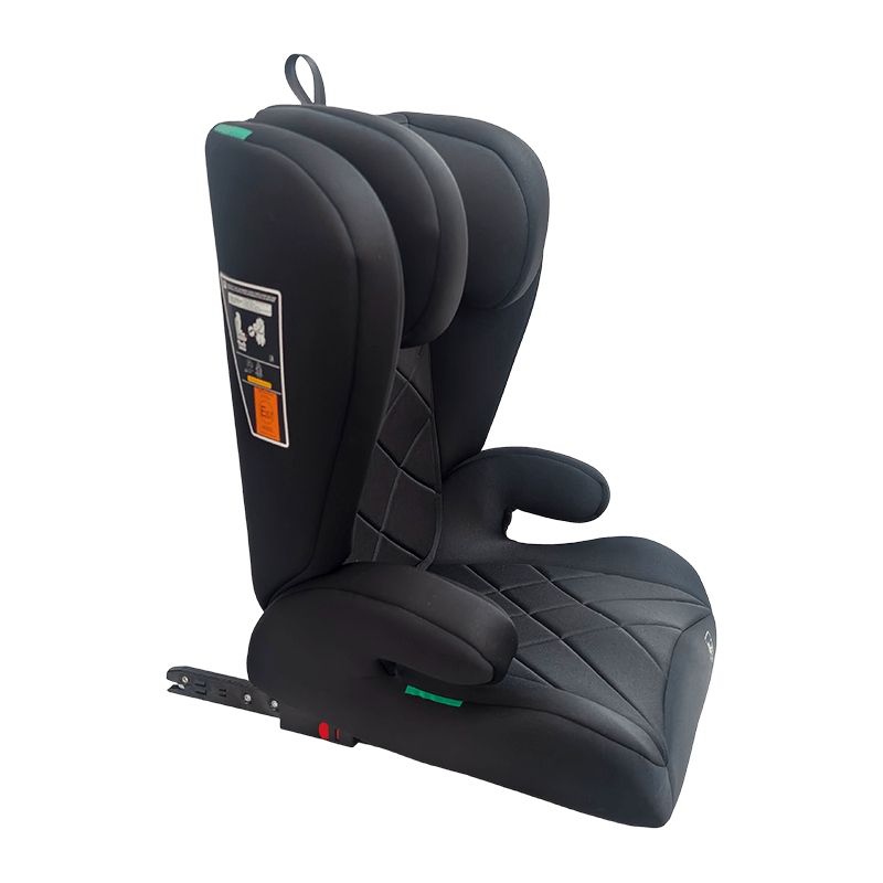 OG303B com assento de carro Isofix, Grupo 2 3 assento de carro, reforço dobrável, preto com gravação